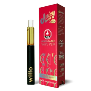 JUICY by Willo 1100mg THC Disposable Vape Pen - Watermelon - Hybrid