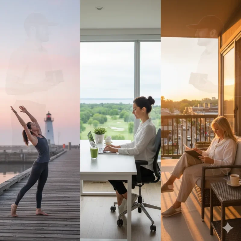 "Oakville women wellness lifestyle in Bronte Glen Abbey Downtown with discreet cannabis delivery integration daily routine"