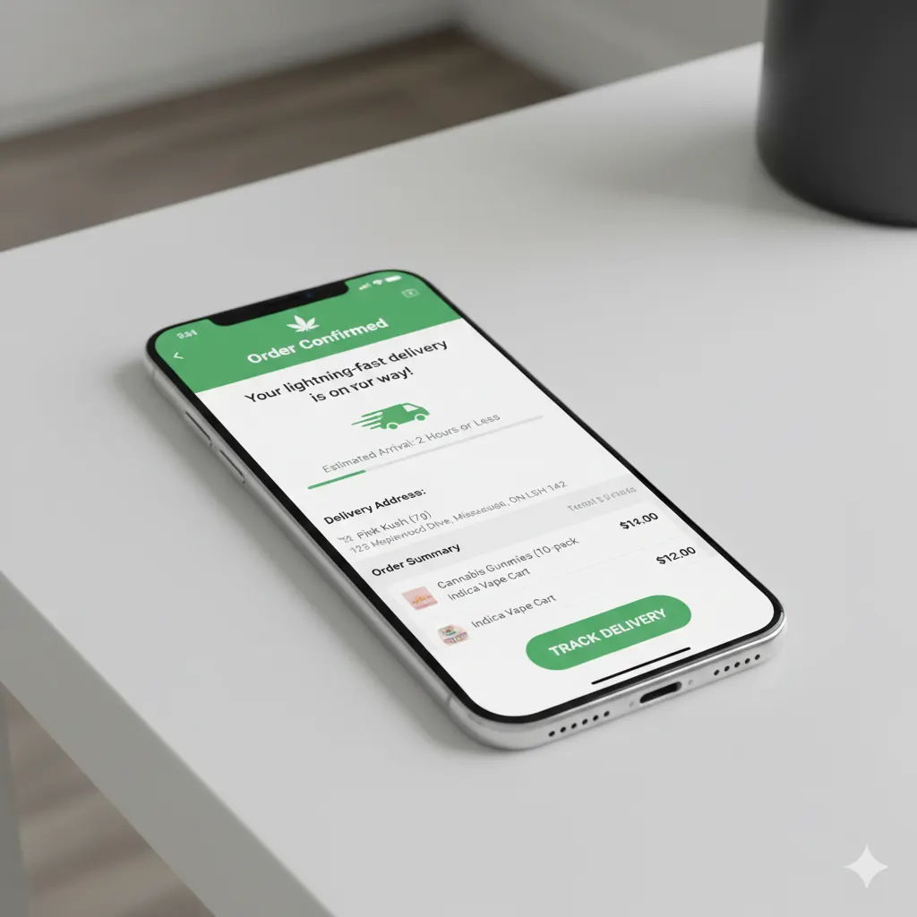 Weed delivery Mississauga mobile app ordering - Weedistillery