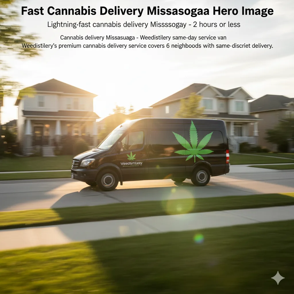 Weed delivery Mississauga - Weedistillery same-day service van
