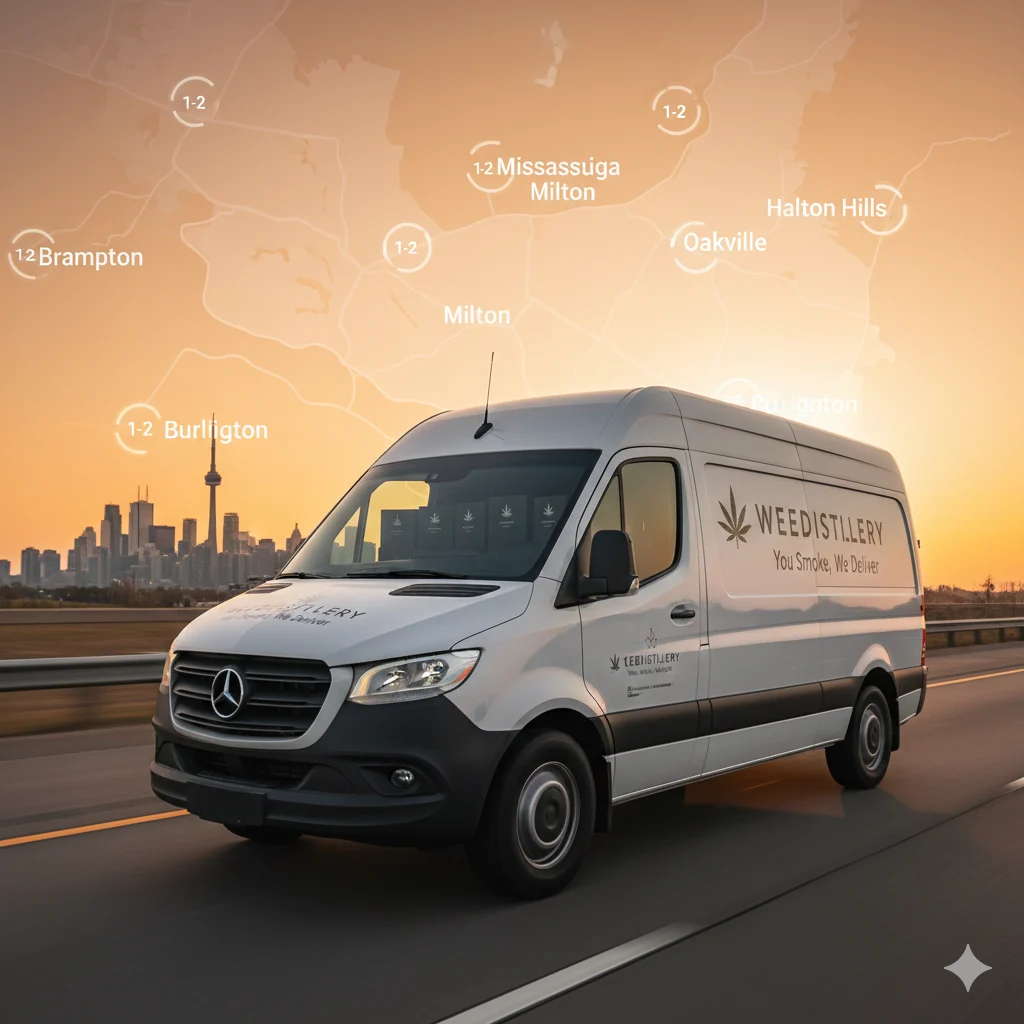 same-day weed delivery Peel Halton edibles ounces