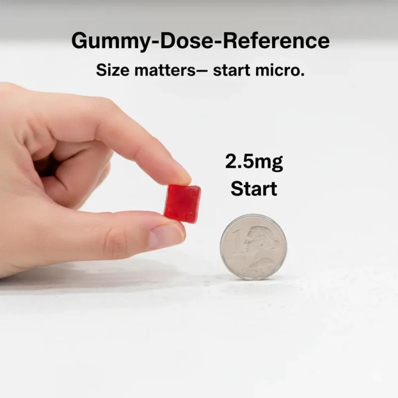 Edible dose visual for beginners.