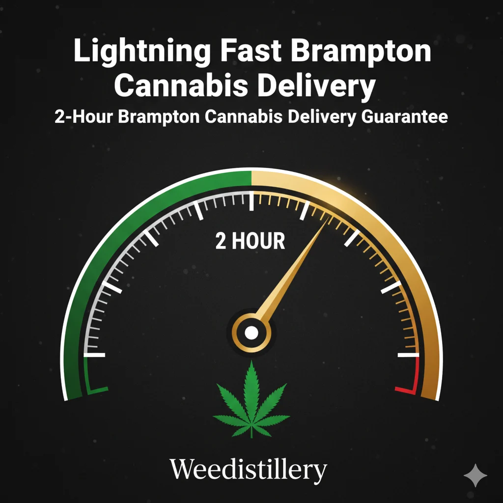 Brampton Cannabis Delivery Speed - 2 Hours Guaranteed