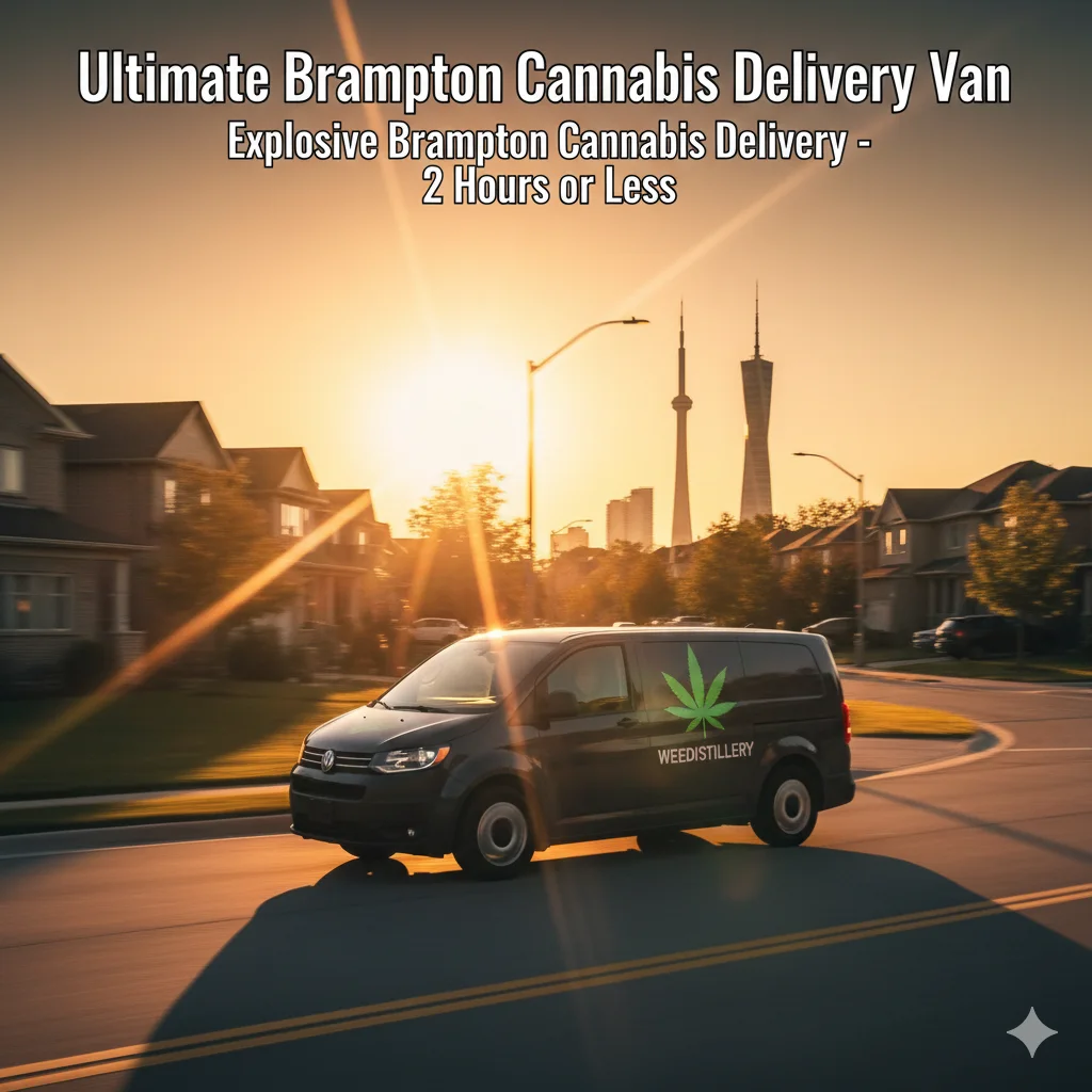 Brampton cannabis delivery - fast same-day service from Weedistillery