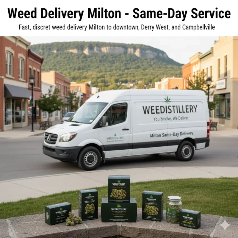 Best weed delivery Milton same-day cannabis to downtown Derry West