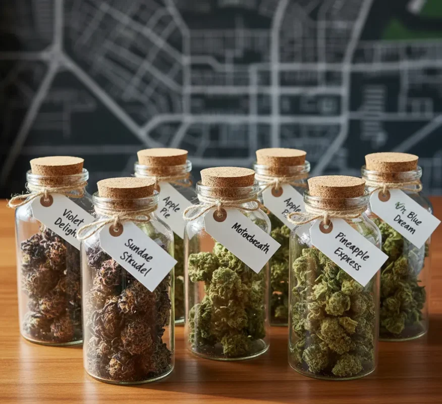 Weedistillery ounce specials jars with multiple premium cannabis strains