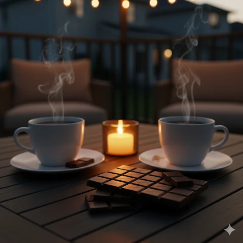 Cannabis chocolate bar Burlington couples sharing microdosing 1mg segments Foray premium edibles romantic date night