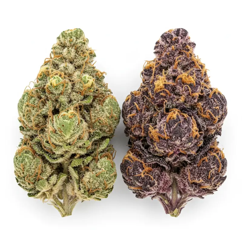 Weedistillery Hybrid category - balanced cannabis flower strains Apple Fritter, Banana Kush, Do-Si-Dos for Ontario same-day delivery