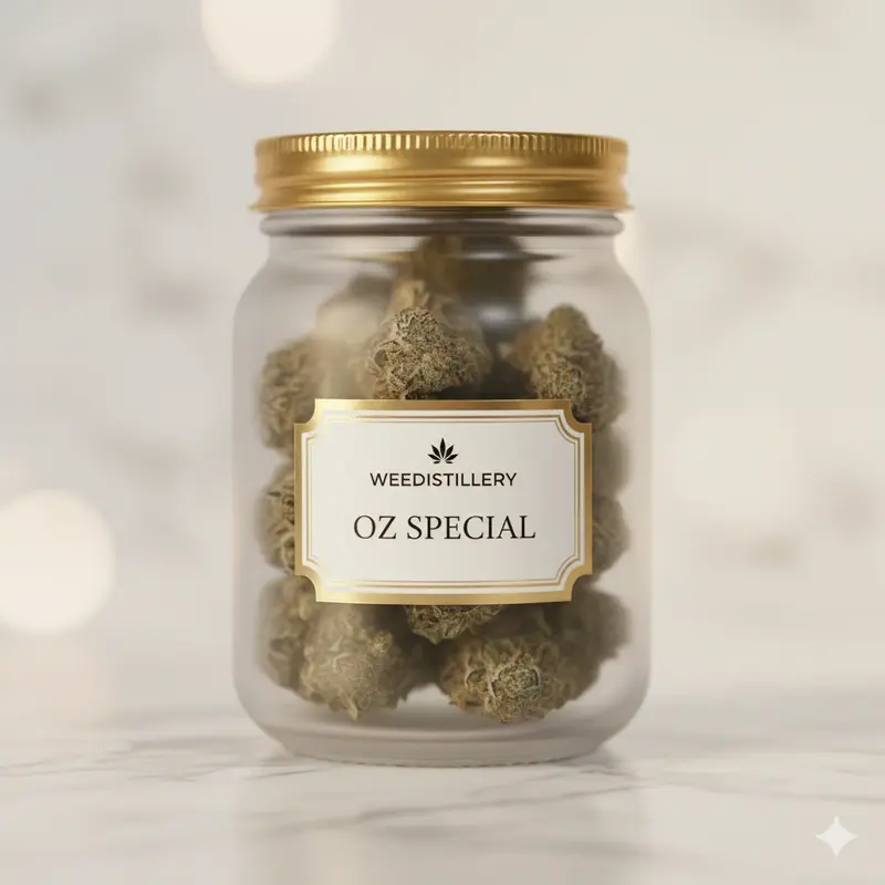 Weedistillery Ounce Special - bulk ounce jars of premium cannabis flower at unbeatable prices Halton Hills Burlington delivery