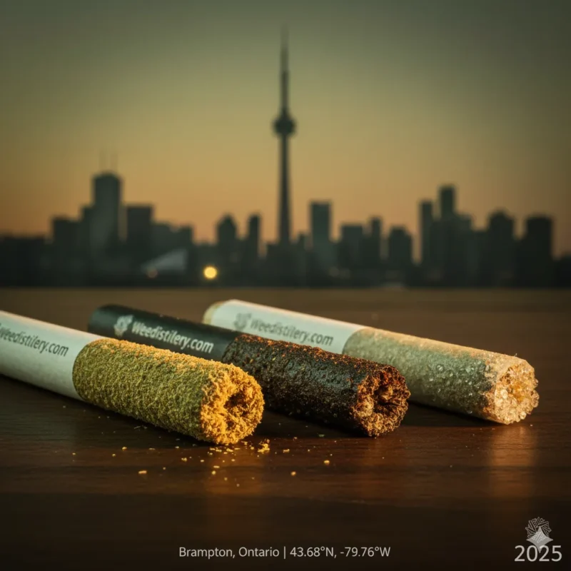 Infused pre-rolls kief hash concentrate Brampton 2025 Weedistillery same-day delivery Springdale L6P cannabis guide.