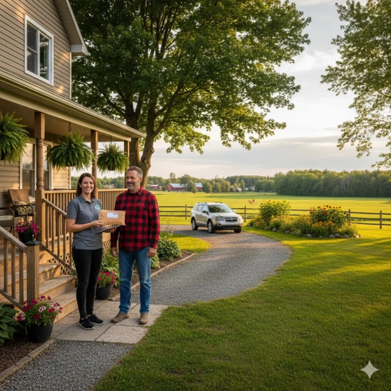 Pre-roll bundles Halton Hills showing discreet cannabis delivery to rural country home demonstrating Acton pre-roll delivery and Georgetown cannabis pre-rolls service to farms