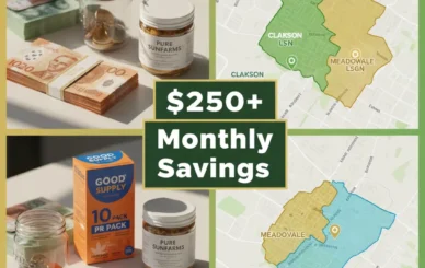 Mississauga weed delivery savings $250 monthly Clarkson L5J Meadowvale L5N Mineola L5G bulk ounce deals map