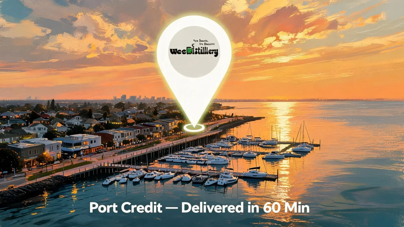 Cannabis delivery Port Credit Mississauga — Weedistillery same-day delivery to L5G L5H