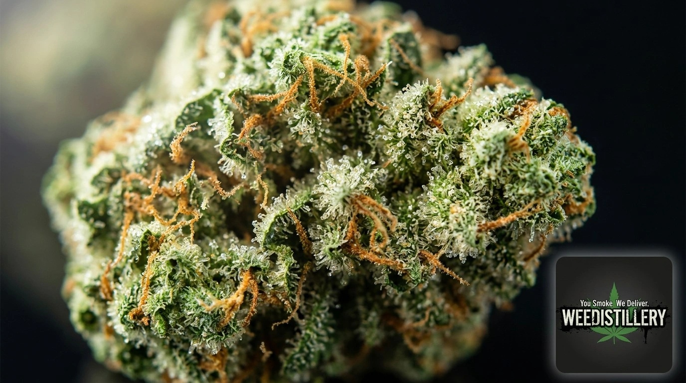 Premium cannabis bud with trichomes – AAA quality flower delivered to Port Credit Mississauga