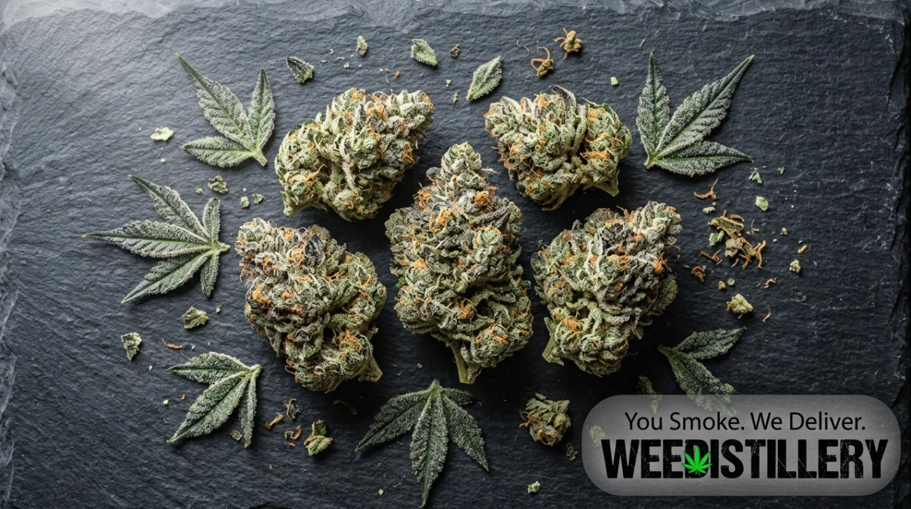 Same-day cannabis flower delivery Port Credit Mississauga – premium AAA bud by Weedistillery