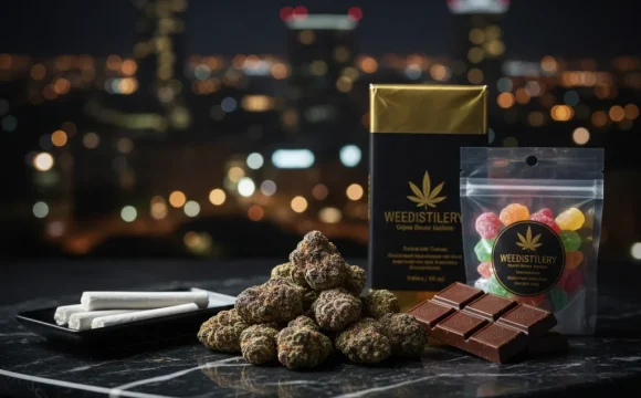 Milton cannabis delivery products - premium Weedistillery strains and edibles.